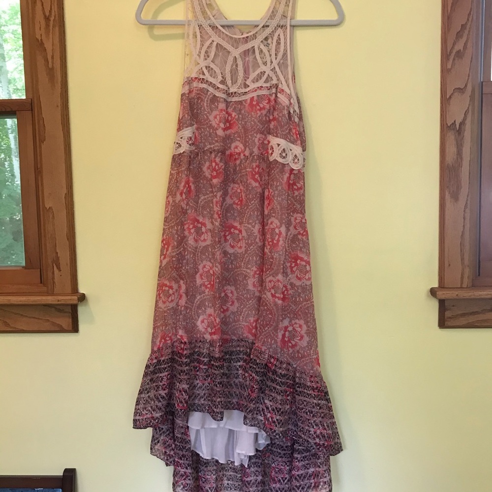 Free people pink floral dress sz 2